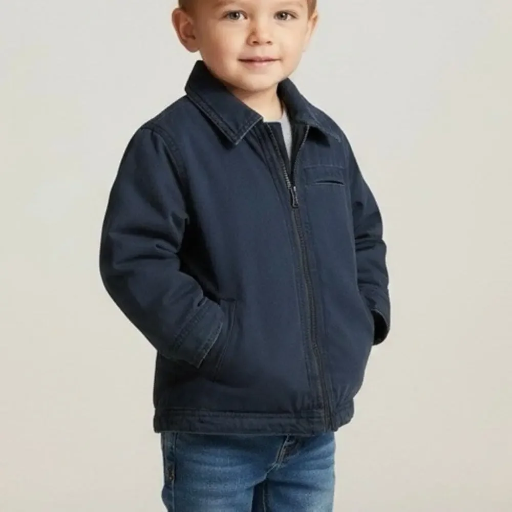 The Children's‎ Place Navy Blue Jacket Kids Size 3T Blue Fleece Lining